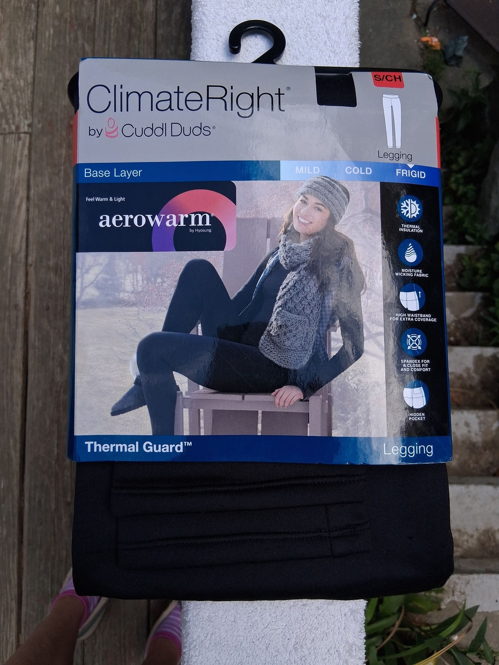 Cuddl Duds Climate Right Women's Black Base Layer Leggings Size Small